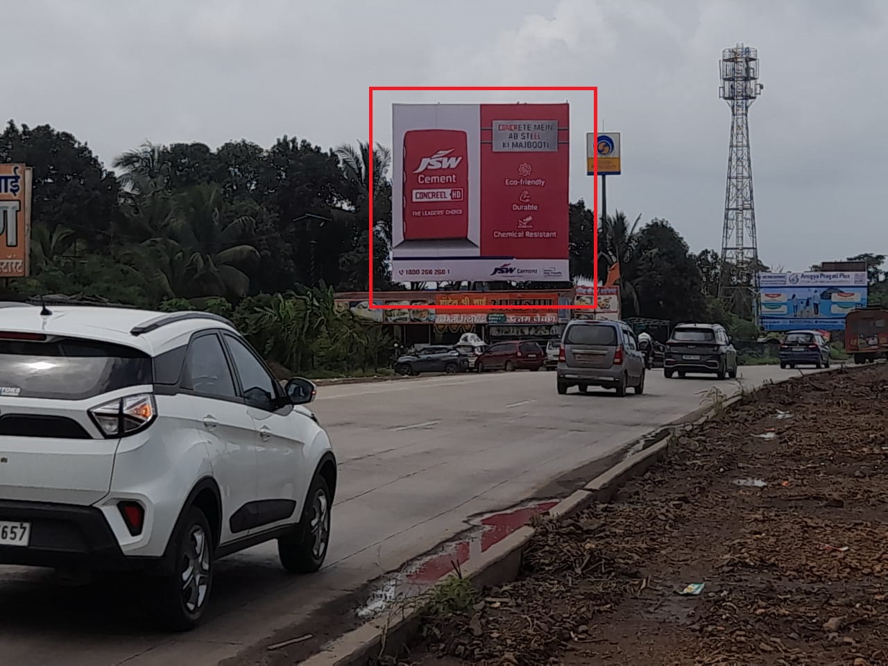 Pen at Kharpada Village Mum to Goa hoarding